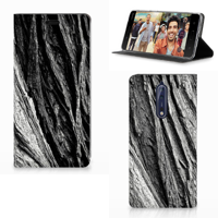 Book Wallet Case Nokia 8 Boomschors Grijs - thumbnail