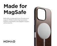 Nomad Modern Horween lederen hoesje iPhone 16 Pro - Rustic Brown - thumbnail