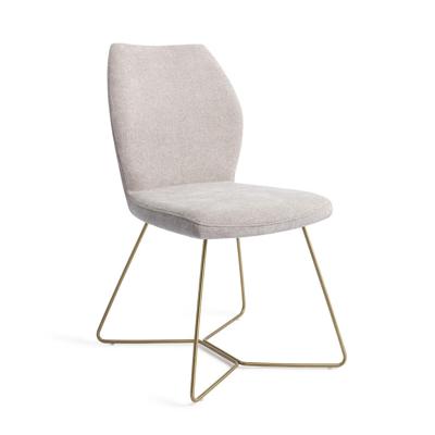 Jesper Home Ikata eetkamerstoel Pretty Plaster beehive gold