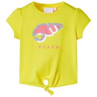 VidaXL Kindershirt 116 geel - thumbnail