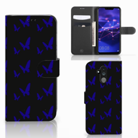 Huawei Mate 20 Lite Telefoon Hoesje Vlinder Patroon - thumbnail