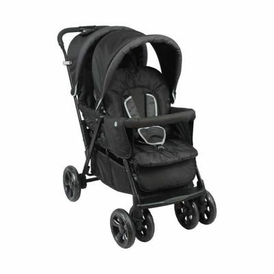 BAMBISOL Dubbele Kinderwagen - Volledig uitgerust - Inclusief regenhoes - Eenvoudig opvouwbaar