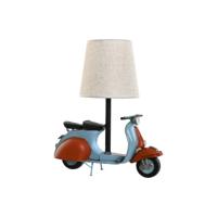 Bureaulamp Home ESPRIT Blauw Oranje Linnen Metaal 31 x 15 x 34 cm - thumbnail