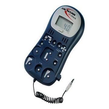 Ansmann Batterijtester Energy-Check LCD Meetbereik (batterijtester) 1.2 V, 1.5 V, 3 V, 9 V, 12 V Oplaadbare batterij, Batterij 4000392