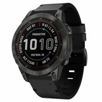 By Qubix - Leren bandje - Zwart - Compatible met Garmin Instinct 3 / Instinct E - 45mm - Compatible Garmin bandje - Bandbreedte: 22mm - thumbnail