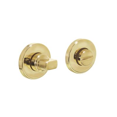 Rozet WC rond messing gelakt