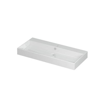 INK Unlimited Wastafel Porselein met 1 Kraangat - 1000x450x110 mm - Glans Wit