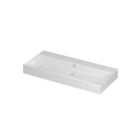 INK Unlimited Wastafel Porselein met 1 Kraangat - 1000x450x110 mm - Glans Wit - thumbnail