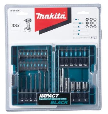 Makita B-66896 Boor-en Slagschroefbitset 33-delig