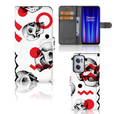 Telefoonhoesje met Naam OnePlus Nord CE 2 Skull Red Telefoonhoesje met Naam OnePlus Nord CE 2 Skull Red