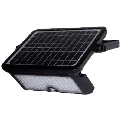 V-TAC VT-787-10 Solar Schijnwerper - IP44 - Zwart - 10W - 1100 Lumen - 4000K