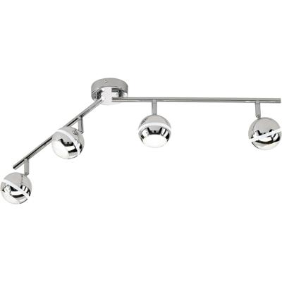 LED Plafondspot - Trion Bonaret - 12W - Warm Wit 3100K - 4-lichts - Rond - Glans Chroom - Kunststof LED Plafondspot - Trion Bonaret - 12W - Warm Wit 3100K - 4-lichts - Rond - Glans Chroom - Kunststof