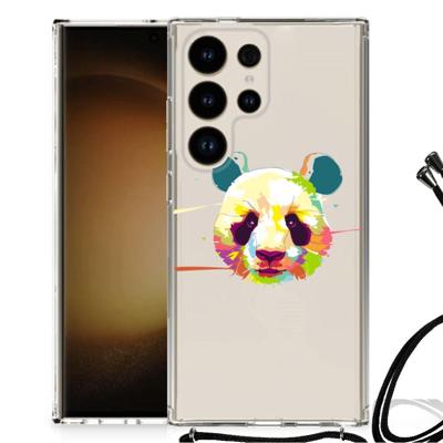Samsung Galaxy S24 Ultra Stevig | Bumper Hoesje | Panda Color Samsung Galaxy S24 Ultra Stevig | Bumper Hoesje | Panda Color