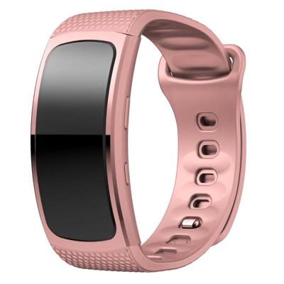 Siliconen polsband horloge band voor Samsung Gear Fit2 SM-R360 polsband maat: 150-213mm (roze)