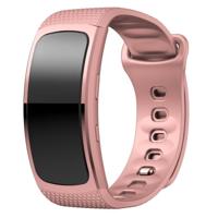 Siliconen polsband horloge band voor Samsung Gear Fit2 SM-R360 polsband maat: 150-213mm (roze) - thumbnail