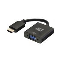 ACT 0,15 meter HDMI-A male naar VGA female adapter, met audio - thumbnail