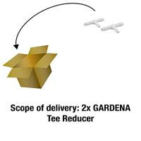 GARDENA 07301-20 PVC Slang-T-verbinding 6 mm Set van 2 stuks - thumbnail