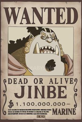 Poster One Piece - Wanted Jinbe Wano 38x52cm