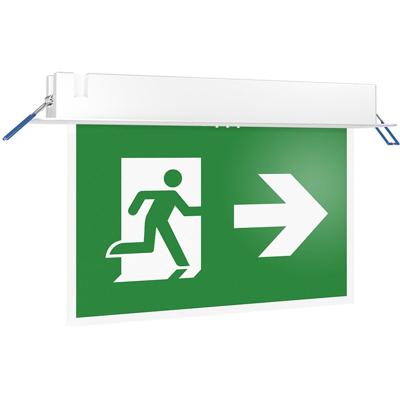 LED Inbouw Noodverlichting 2W - 25m Bereik - Inclusief Pictogrammen