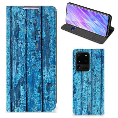 Samsung Galaxy S20 Ultra Book | Wallet Case | Wood Blue
