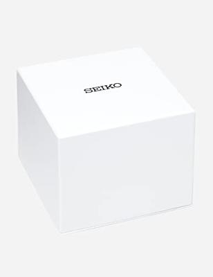 Seiko SWR064P1 staal-leder goudkleurig-bruin 27,9 mm