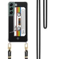 Samsung Galaxy S22 hoesje met zwart koord - Cassette mixtape - thumbnail