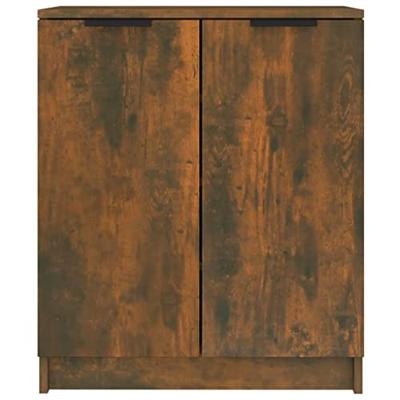 VidaXL Schoenenkast 59x35x70 cm bewerkt hout gerookt eikenkleurig