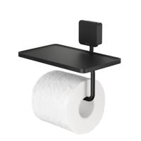 Toiletrolhouder Geesa Topaz Met Planchet Mat Zwart - thumbnail