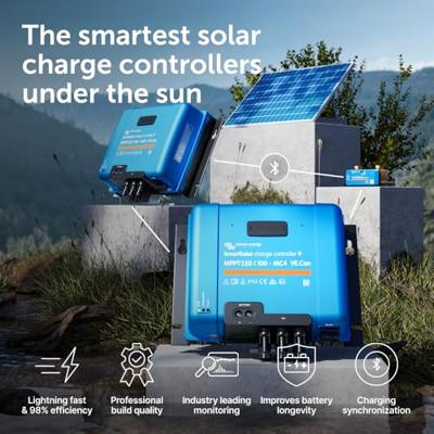 Victron Energy SmartSolar 250/100-MC4 VE. Can Laadregelaar voor zonne-energie MPPT 12 V, 24 V, 48 V 100 A Victron Energy SmartSolar 250/100-MC4 VE. Can Laadregelaar voor zonne-energie MPPT 12 V, 24 V, 48 V 100 A