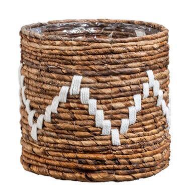 Bloempot Miles - naturel - 21,5xØ24 cm