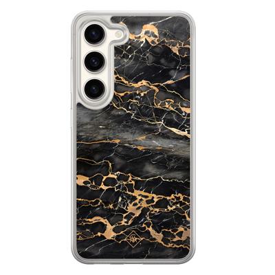 Samsung Galaxy S23 hybride hoesje - Marmer grijs brons Samsung Galaxy S23 hybride hoesje - Marmer grijs brons