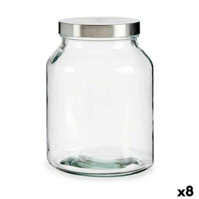 Blik Vivalto Transparant Zilverkleurig Zilver 3 L (8 Stuks)
