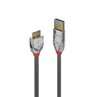 LINDY USB 3.0 Type A naar Micro-B kabel Cromo Line 1 m - thumbnail