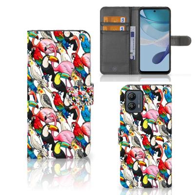 Motorola Moto G53 | Telefoonhoesje | Met pasjeshouder | Birds
