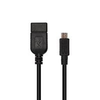 LogiLink AA0035 USB-kabel 0,2 m USB 2.0 Micro-USB B USB A Zwart - thumbnail