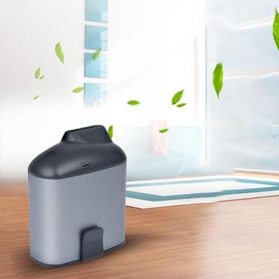 Draagbare creatieve hangende taille USB ventilator met drie instelbare wind snelheid (grijs)