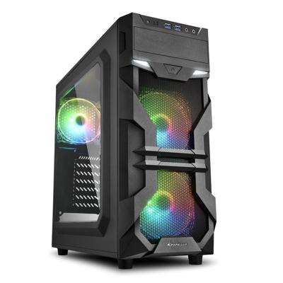 Sharkoon VG7-W RGB Midi-tower PC-behuizing Zwart Sharkoon VG7-W RGB Midi-tower PC-behuizing Zwart