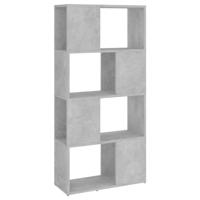 VidaXL Boekenkast/kamerscherm 60x24x124,5 cm betongrijs - thumbnail