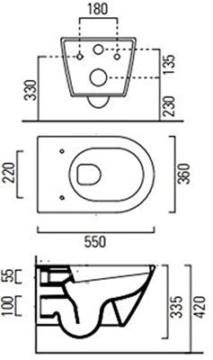 Ben Sito hangtoilet Xtra glaze+ Free flush wit Ben Sito hangtoilet Xtra glaze+ Free flush wit