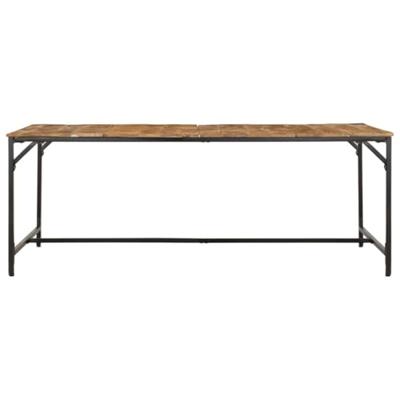 Eettafel 200x100x75 cm massief hout ruw mangohout