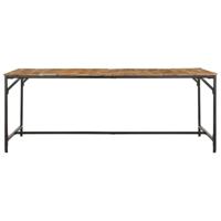 Eettafel 200x100x75 cm massief hout ruw mangohout - thumbnail