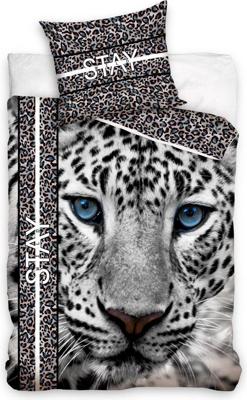 Dreamee Dekbedovertrek Sneeuw cheetah 140 X 200 cm - 70 x 90 cm - Katoen Dreamee Dekbedovertrek Sneeuw cheetah 140 X 200 cm - 70 x 90 cm - Katoen