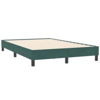 Boxspring zonder matras fluweel donkergroen 120x210 cm - thumbnail