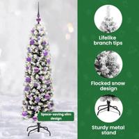 VidaXL Kunstkerstboom groen 150 cm pvc en staal en kunststof - thumbnail