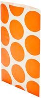 Amscan Geschenkverpakking orange/wit 18 cm x 11 cm | 48 stuks - thumbnail