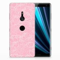 Sony Xperia XZ3 TPU Case White Flowers - thumbnail