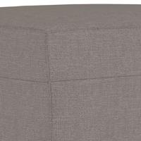 3-delige Loungeset met kussens stof taupe - thumbnail