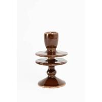 Sissy-Boy Bruine ruffle kandelaar medium - thumbnail