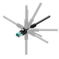 EasyLan VarioBoot patchkabel Cat.6A, S/FTP, grijs, 1 m - thumbnail