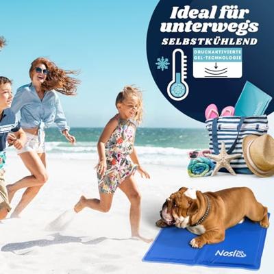 Nosli Zelfkoelende Koelmat voor Honden en Katten 50x65 cm IJsblauw - thumbnail